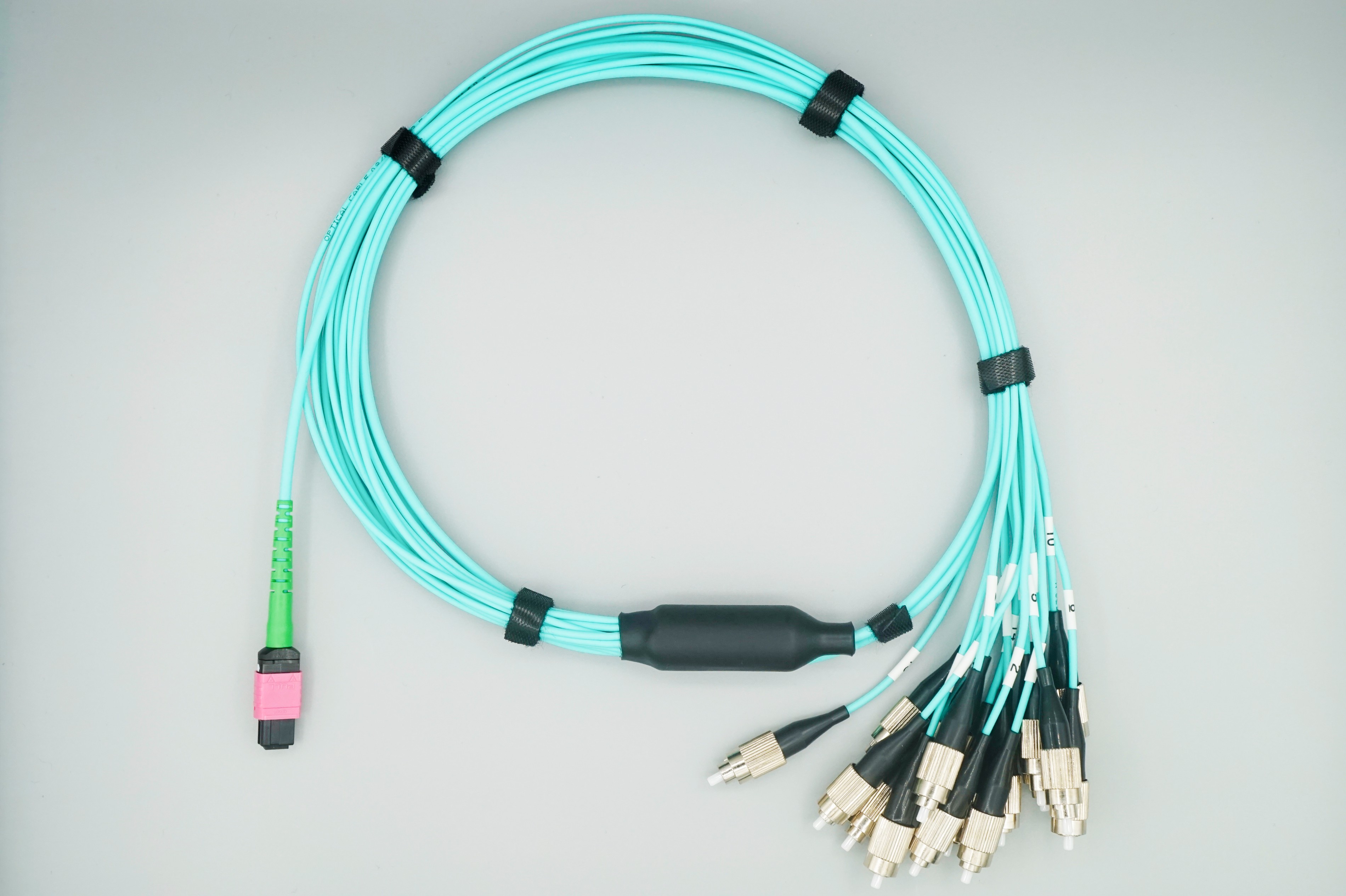 非接触光纤连接器-----非接触MPO16芯分支光纤跳线